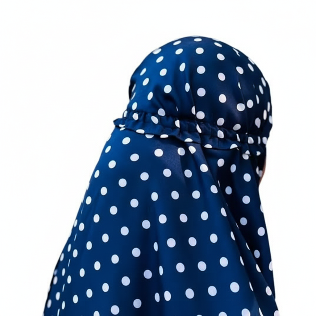 Crepe Printed Abaya With Hijab